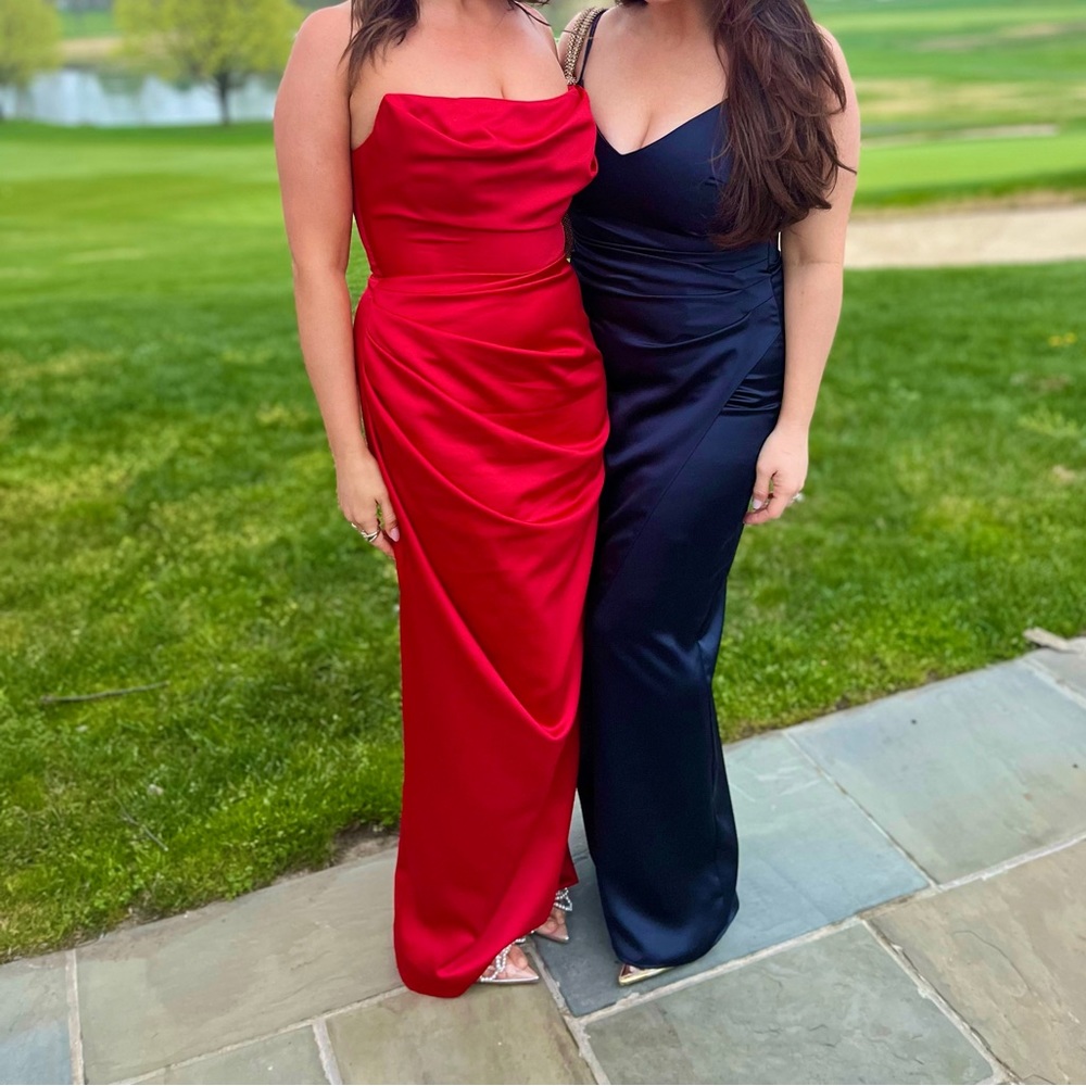 House of CB red corset dress